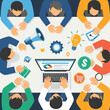 © Photo - Team Meeting Collaborates on Strategies and Ideas for Growth
