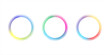 © Anaaya Azahra - Colorful Abstract Gradient Spheres With Soft Blur and Vibrant Circular Swirls On White