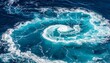 © benidama - 渦潮が海面に力強く巻くダイナミックな自然の光景