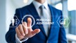 © Zee - Personal assessment concept with businessman using virtual evaluation interface