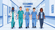 © celana - Medical professionals in hospital.