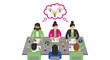 © Kertas - Diverse team brainstorming meeting.
