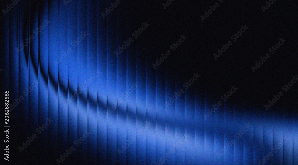 Abstract blue gradient ribbed glass background waves. Stock Photo ...