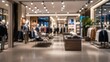 © BhansaliKushal - Blurred luxury clothing store interior retail fashion boutique shopping mall bokeh background apparel department store commercial space