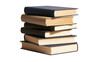 © Gael - Stack of six hardcover books with blue and tan covers
