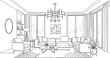 © Shams - sketch of a room