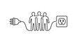 © Alis - Teamwork connection, plug and socket