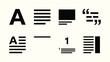 © Galadriel Gesso - Solid black text formatting and page layout UI vector icon set