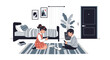 © Alo - Two young siblings sitting on a rug in their shared bedroom and focusing on their mobile phone screens together.