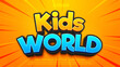 © Cahyart Gallery - Editable text effects. Kids world play area 3d text template
