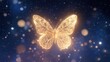 © 澈 刘 - Golden butterfly in starry sky