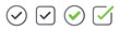 © GRAPHICMH07 - Collection of checkmark icons in various colors.Green check mark icon.  Vector symbols set ,green checkmark . Vector illustration