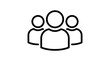 © AV Images - Black outline group of people icon isolated PNG, teamwork and community symbol