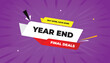 © Isuru - year end final deals buy more save more web banner vector art template design badge icon label white gray yellow red gradient shapes black bold text dark purple light sun shine abstract business
