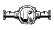 © Ahmadart - Automotive rear axle differential housing mechanical part.