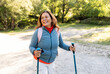 © AresStudio Belen y Carlos/Stocksy - Happy senior woman enjoying active outdoor nature walk