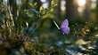 © pier - lavender butterfly in mystical sunlit forest with golden fairy dust