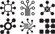 © StockCrafters - Tech circuit board style network nodes and data flow icons with technology