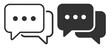 © Наталья Перова - chat bubble icon set vector illustration on transparent background