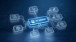 © Pixwarid - AI Agent with Networked Icons Representing Artificial Intelligence and Machine Learning