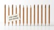 © Nabilah Studio - Row of sharpened pencils with note promoting a sharp routine