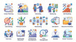 © Apin - Back to School career planning and professional growth icons for business and education