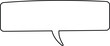 © Muhammad - Speech and thought bubble icon in line and outline style, chat dialogue, comic talk balloon black monochrome vector illustration isolated on transparent background