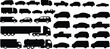 © MdAfzal - Vehicle Silhouette Collection Featuring Cars Trucks Vans and Commercial Transport