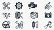 © Sania - Automotive Repair Tools Icon Set.