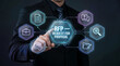 © MdAbul - Businessman pointing at RFP Request For Proposal hexagonal virtual button