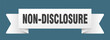 © BHM - non-disclosure ribbon isolated on transparent background. non-disclosure ribbon