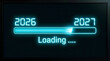 © kagraphixion - Digital progress bar loading 2026 to 2027 new year graphic with progress