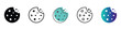 © Vova7 - Collection of bitten cookie icons in various styles and colors