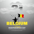 © Shahadat - Belgium independence day belgium independence day creative ads design for social media poster