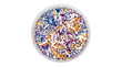 © BTG - Microscopic view of colorful biological cells in petri dish