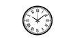 © Mr - Analog clock with Roman numerals face.