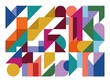 © Anggara15v - Colorful geometric blocks forming the word MIX.