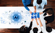 © InfiniteFlow - A futuristic AI core processor and system analytics dashboard. This concept highlights the raw processing power of AI for deep data analysis, system diagnostics, and global network monitoring. Fermion