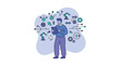 © Allegra - Engineer Managing Industrial Automation and Smart Manufacturing with Digital Tablet Technology