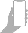 © Mussa - Hand Holding Smartphone with Blank Screen