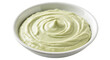 © shahpng - Pale green avocado cream filling a white ceramic bowl presented on transparent background dairy spread dip sauce food cuisine light