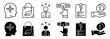 © Cacacon - Marketing funnel icon set. Consideration and intent vector illustration