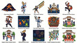 © miftachudin - Set of Japanese traditional festivals and cultural summer events icons.