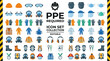 © Iconesia Studio - Industrial personal protective equipment icons for workplace safety