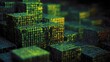 © touseef - Cybersecurity concept showing malicious code spreading across modular data blocks in a digital system interface, representing data breach, hacking threat, and encrypted network vulnerability in modern