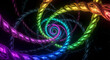 © Romli - Vibrant Abstract Spiral Tunnel of Rainbow Twisted Ropes
