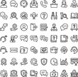 © MANIK - Customer service and technical support icon set with customer communication feedback assistance