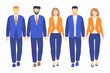 © SreeDulal - Corporate team illustration flat vector style on a white background