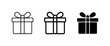 © Robin - Gift Box Icons, Present Symbols, Celebration Graphics, Holiday Vector Set