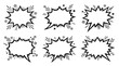 © markusmiller - Comic speech bubbles set with halftone effects and stars